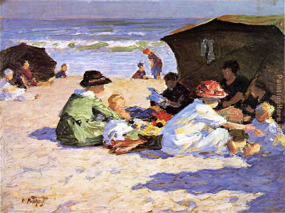 Edward Henry Potthast A Day at the Seashore